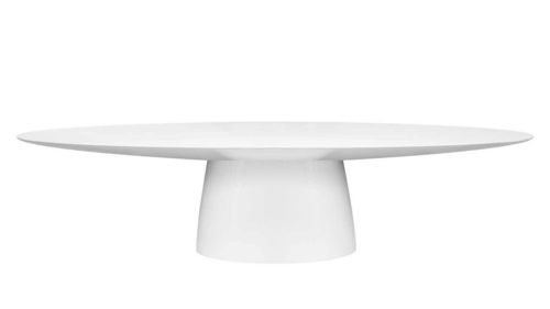 MAGNA dining table matt white