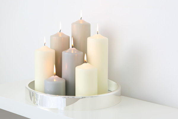 Altar candles 20 cm / 8 cm (8 pieces)