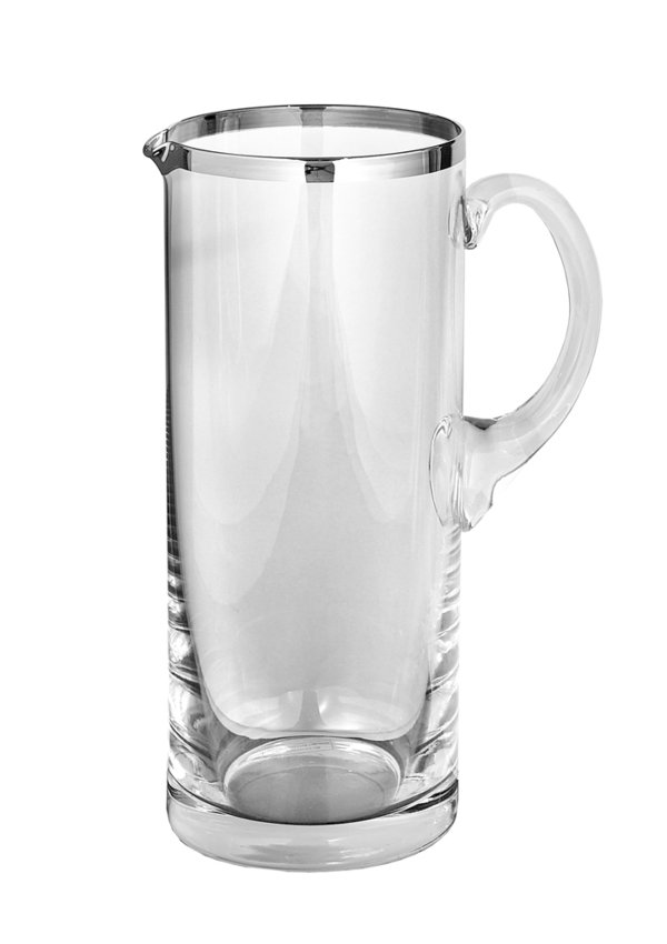 PLATINUM jug of glass (2 pieces)