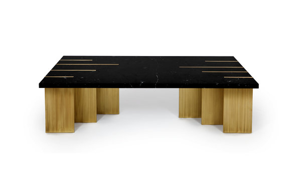 PIANIST center table Nero Marquina marble