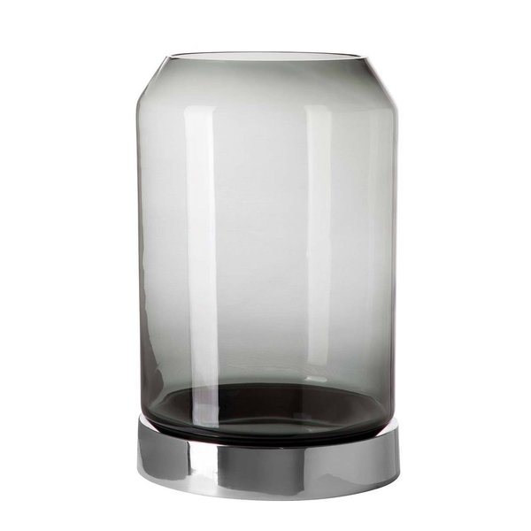 ORELIA lantern with stainless steel base