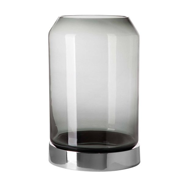 ORELIA lantern with stainless steel base